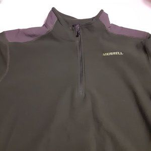 Merrell Men's Lightweight Fleece 1/4 Zip Sweater Size L
